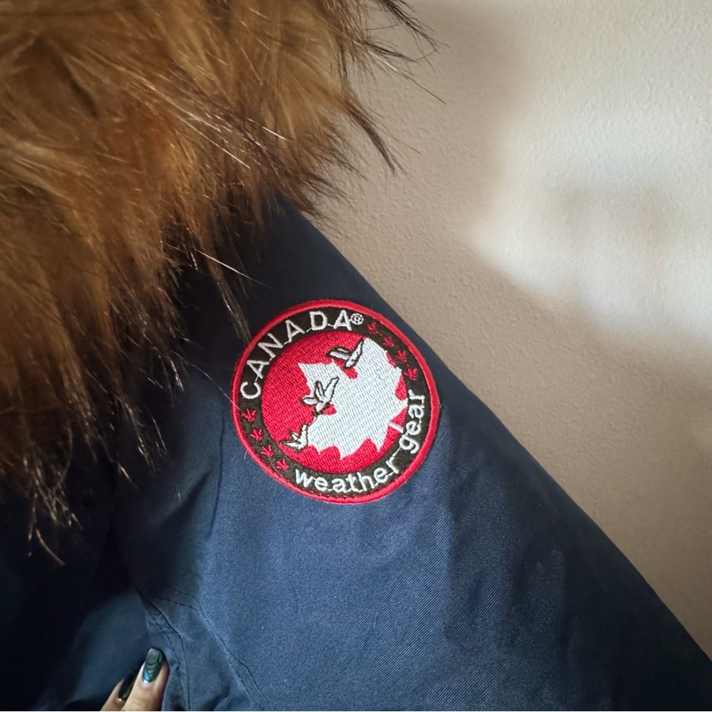 Canada Weather Gear Women’s Navy Parka with Faux Fur Trim - Picture 8 of 15